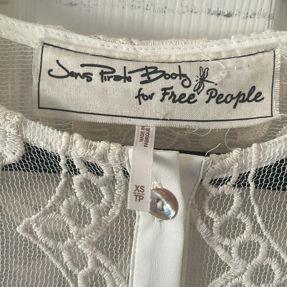 Jen’s Pirate Booty x Free People El Sol dress XS Fairy Core Little White Dress - Picture 10 of 11